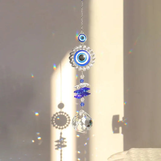 Butterfly Devil's Eye Crystal Pendant – 1-Piece Garden & Outdoor Family Decoration